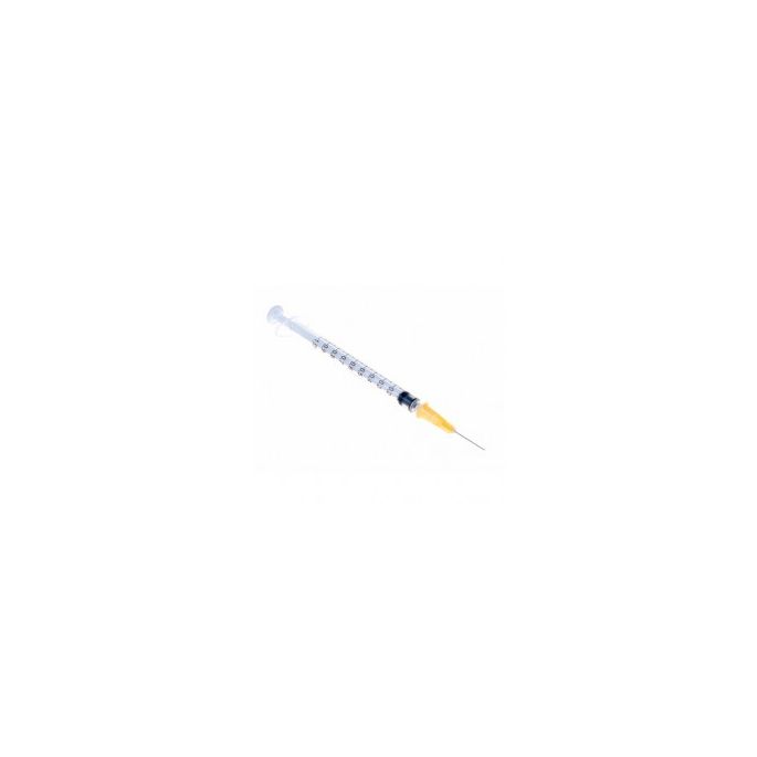 BD Plastipak 3-delige injectiespuit 1 ml Tuberculin + 25G 0,5 x 16 mm naald, 120 stuks