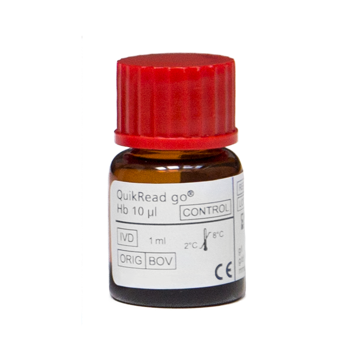 Aidian QuikRead go Hb 10 µl control voor WrCRP+Hb