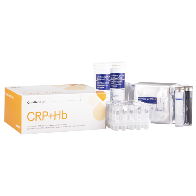 Aidian QuikRead CRP + Hb Go kit incl. capillairen/plungers 20 µl, 50 testen