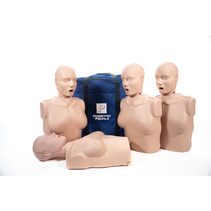 Prestan reanimatietorso vrouw met lichtindicator, 4 stuks