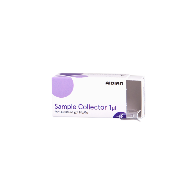 Aidian QuikRead go sample collector HbA1c (1 µl) 25 stuks