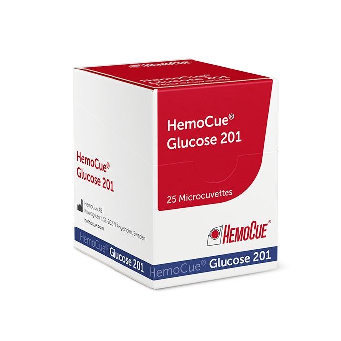 HemoCue glucose 201 cuvet, 25 stuks