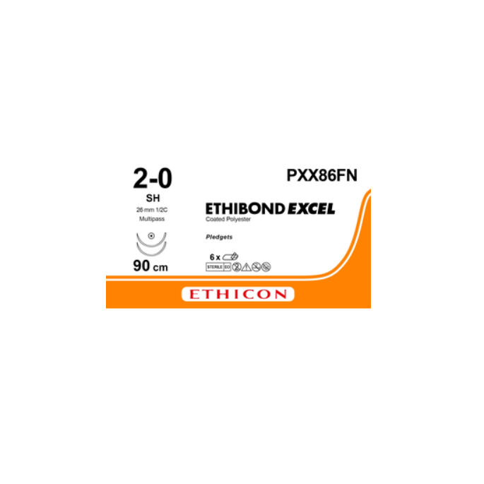 Ethibond Excel 5 groen/5 wit 2-0, SH MP+10 RC PLDGT naald, PXX86FN, 6 st.