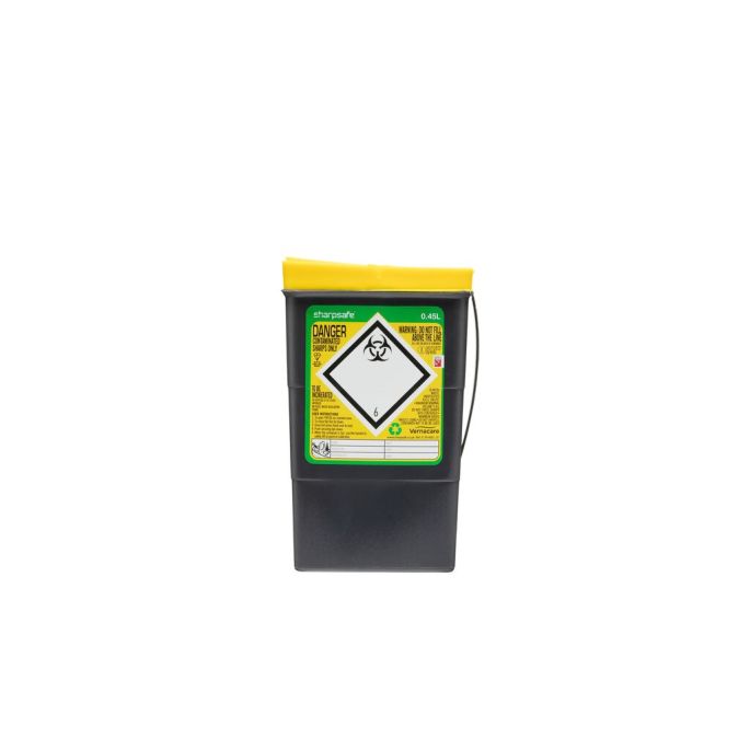 Sharpsafe naaldencontainer 0,45 liter grijs