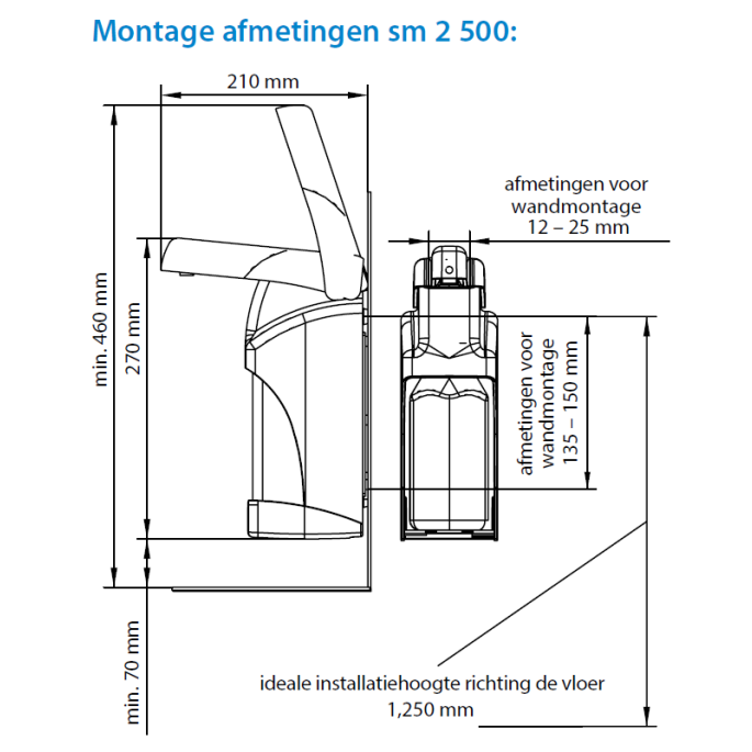 Wanddispenser SM2 500 (450 ml -500 ml)