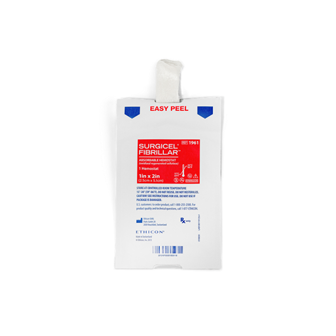 Surgicel Fibrillar 5,1 cm x 10,2 cm, 10 stuks