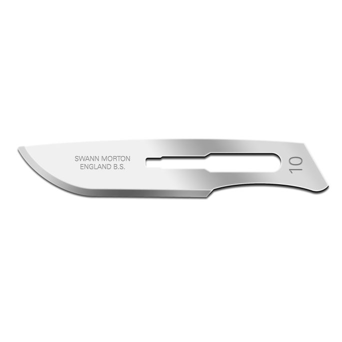 Swann Morton scalpelmesjes carbon, steriel, nr. 10