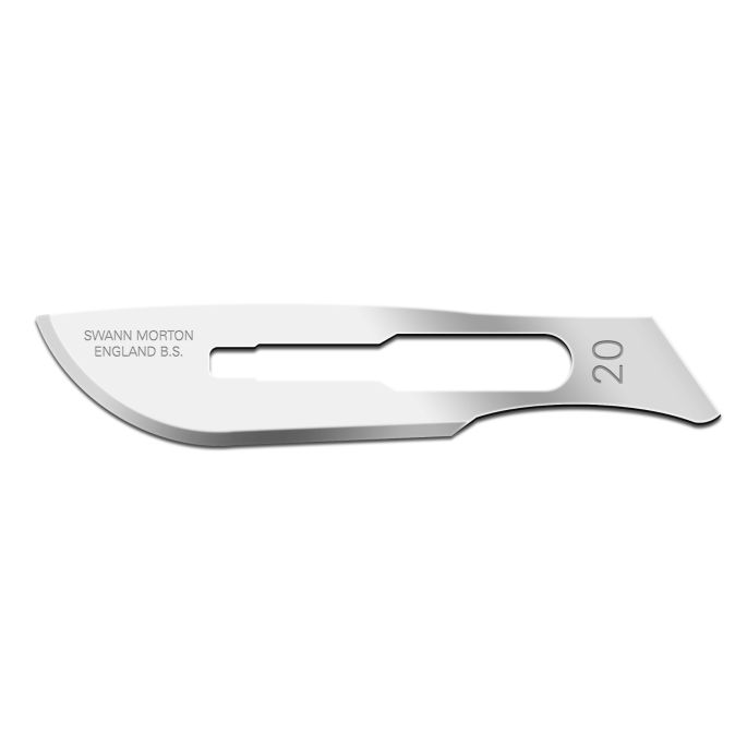 Swann Morton scalpelmesjes carbon, steriel, nr. 20
