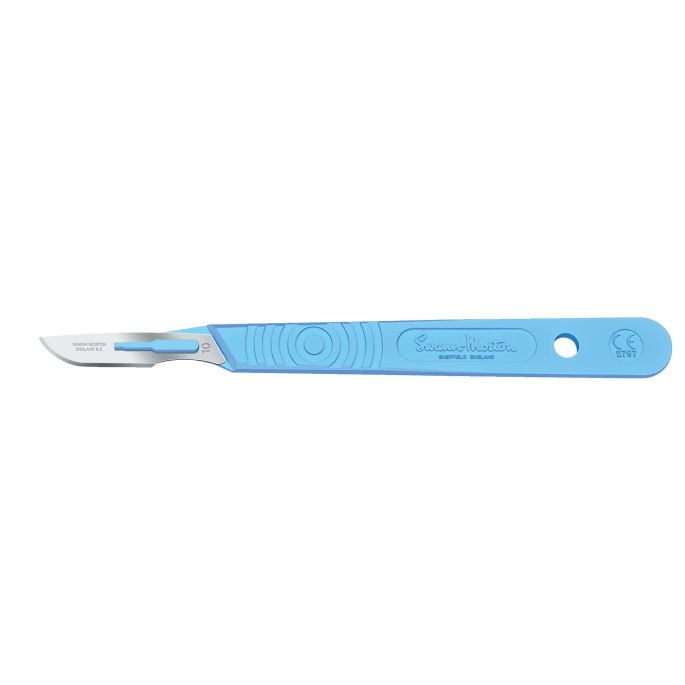 Swann Morton wegwerp scalpels RVS, steriel, nr. 10