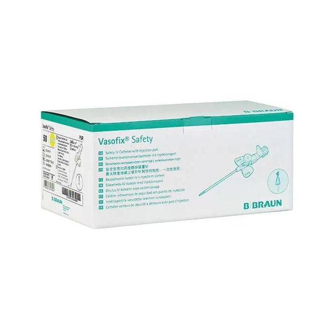 B. Braun Vasofix Safety infuusnaald PUR roze-wit 20G, 1,1 x 25 mm, 50 stuks