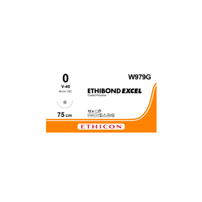 Ethibond Excel groen 0 V-40, W979G, 12 stuks