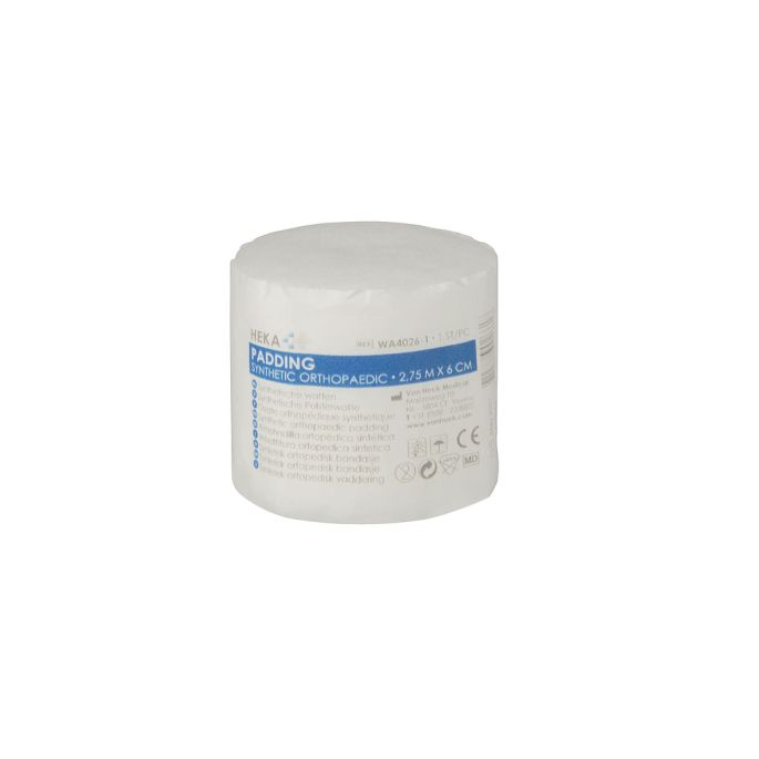 HEKA synthetische watten 2,75 m x 6 cm niet steriel, 10 rol