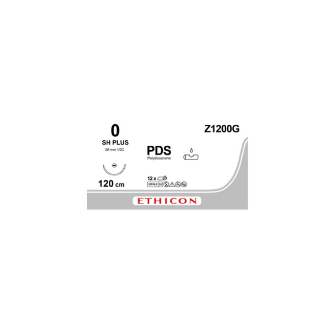 PDSII violet 0, SH PLUS naald, Z1200G, 12 stuks