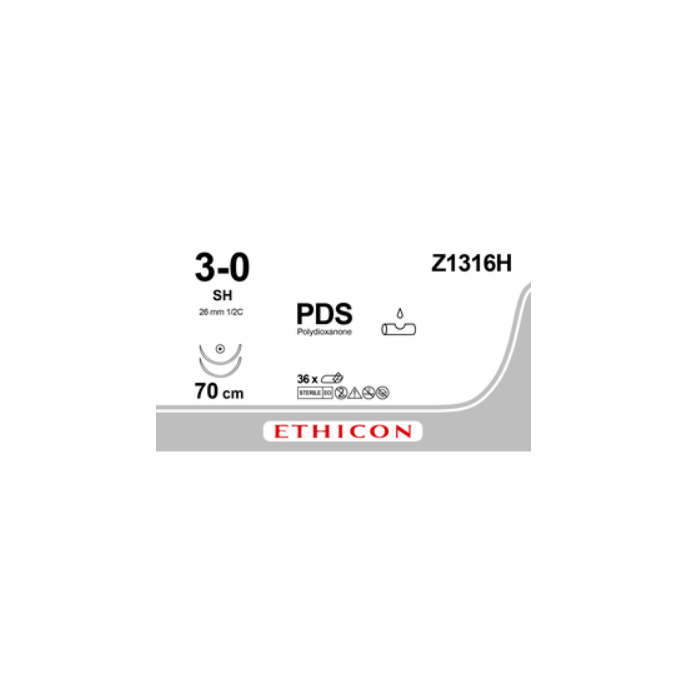 PDSII violet 3-0, SH naald, Z1316H, 36 stuks
