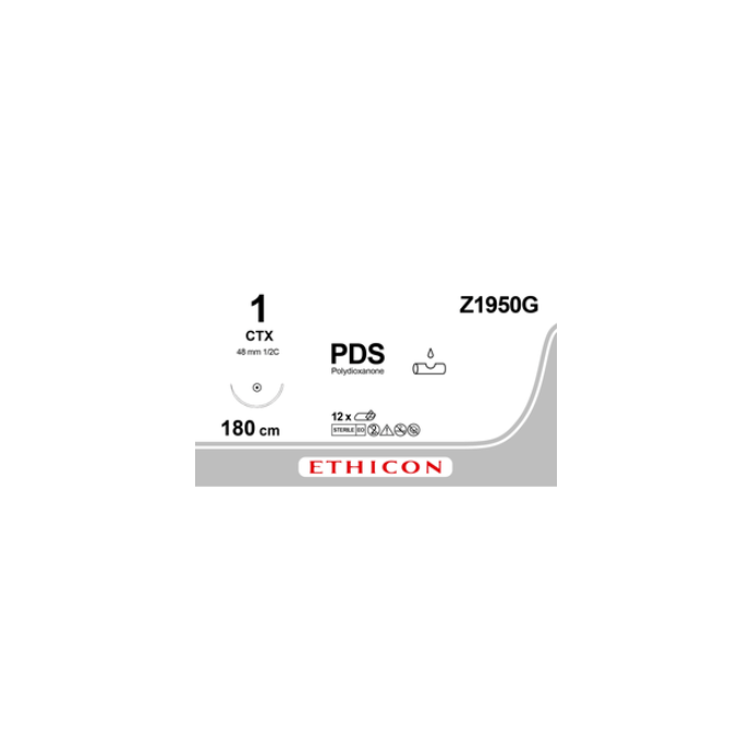 PDSII violet 1, CTX LOOP naald, Z1950G, 12 stuks