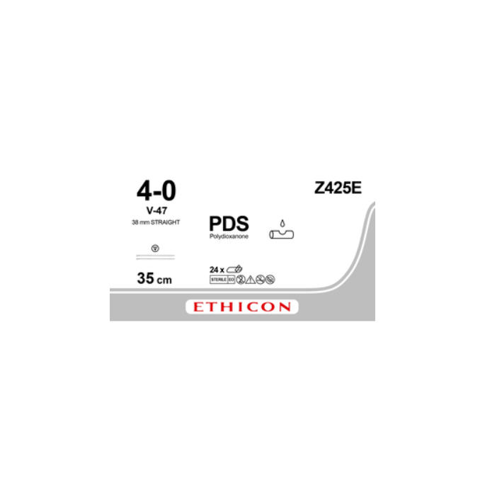 PDSII violet 4-0, V-47 naald, Z425E, 24 stuks