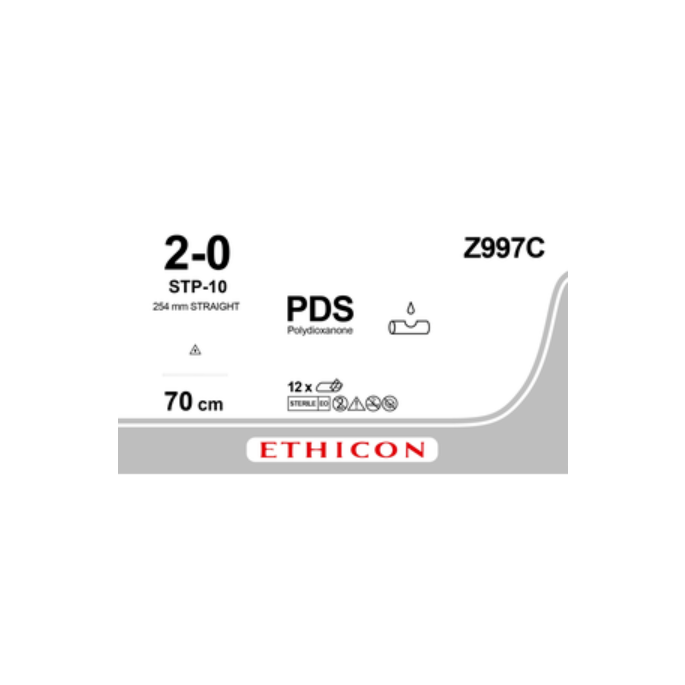 PDSII violet 2-0, STP-10 naald, Z997C, 12 stuks