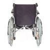 Servomobil rolstoel uit staal, zilver/zwart, zitbreedte 43-45 cm