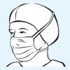 Foliodress Comfort Perfect gezichtsmasker groen, 50 stuks