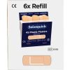 Salvequick pleisterstrips waterproof navulling, 6 x 45 stuks