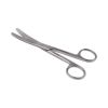 Chirurgische schaar stomp/stomp 18 cm gebogen RVS