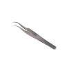 Horlogemakers pincet gebogen spits schouder model 11 cm RVS
