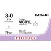 Vicryl gecoat gevlochten violet 3-0, ST-4 naald, BA2574H, 36 stuks