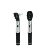 Heine mini 3000 LED Oftalmoscoop en mini 3000 LED F.O. Otoscoop Set 2.5V LED met mini NT tafeloplader