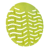 Urinoir Matten Apple/Groen, 10 stuks