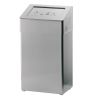 Santral Classic afvalbak met zelf-sluitende inwerpklep, RVS 18 Liter