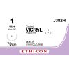 Vicryl gecoat gevlochten violet 1, UR-4 naald, J382H, 36 stuks