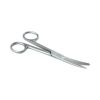 Chirurgische schaar linkshandig spits/stomp 14 cm gebogen RVS