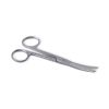Chirurgische schaar linkshandig stomp/stomp 11 cm gebogen RVS