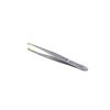 Epileerpincet met goudkleurige tip en schuine bek, 8 cm 