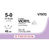 Vicryl gecoat violet 5-0, TF PLUS CR naald, V797D, 12 stuks