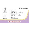 Vicryl Plus gecoat violet 1, CPX naald, VCP1058H, 36 stuks