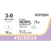 Vicryl Plus violet gecoat 3-0, MH Plus naald, VCP322H, 36 stuks