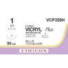 Vicryl Plus violet gecoat 1, CT naald, VCP359H, 36 stuks