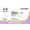 Vicryl Plus gecoat violet 2-0, CTX PLUS naald, VCP363H, 36 stuks