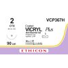 Vicryl Plus ongekleurd gecoat 2, CTX naald, VCP367H, 36 stuks