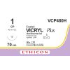 Vicryl Plus gecoat violet 1, CP naald, VCP480H, 36 stuks