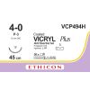 Vicryl Plus gecoat ongek. 4-0, P-3 PRIME naald, VCP494H, 36 stuks