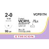 Vicryl Plus gecoat violet 2-0, V-34 naald, VCP517H, 36 stuks