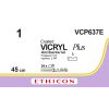 Vicryl Plus violet gecoat 1, VCP637E, 24 stuks