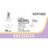 Vicryl Plus gecoat violet 2, CT-1 CR naald, VCP742G, 12 stuks