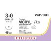 Vicryl Plus gecoat violet 3-0, SH PLUS CR naald, VCP780H, 36 stuks