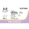 Vicryl Plus violet 4-0, SH-1 PLUS CR naald, VCP794D, 12 stuks