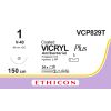 Vicryl Plus violet 1, V-40 LP naald, VCP829T, 24 stuks