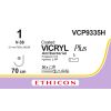 Vicryl Plus violet 1, V-38 naald, VCP9335H, 36 stuks