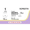 Vicryl Plus gecoat violet 1, V-39 naald, VCP9377H, 36 stuks